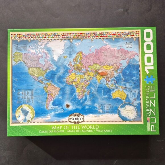 1000 Piece "Map of the World" Jigsaw Puzzle - Picture 1 of 4
